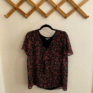 Floral Toe Front Blouse